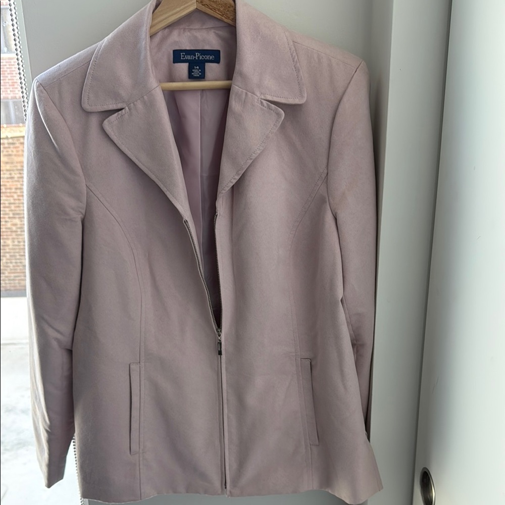 Evan Picone Pink Blazer Tailored Suit Jacket